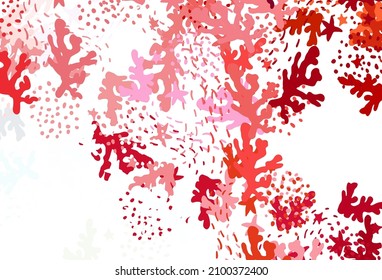 Light Red vector background with abstract shapes. Colorful chaotic forms with gradient in modern style. Background for a cell phone.