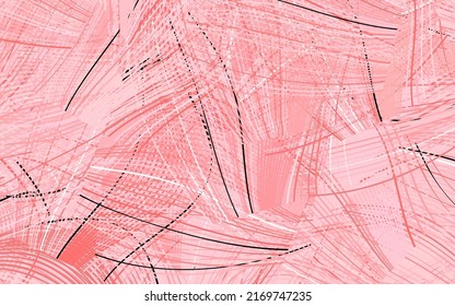 Light Red vector background with abstract shapes.