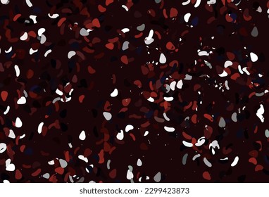 Light red vector background with abstract forms. Decorative design in abstract style with random forms. Best smart design for your business.