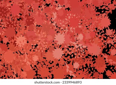 Light Red vector background with abstract shapes. Colorful chaotic forms with gradient in modern style. Modern design for your business card.