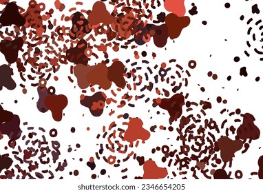 Fondo vectorial rojo claro con formas abstractas. Ilustración abstracta moderna con formas aleatorias coloridas. Fondo para un teléfono móvil.