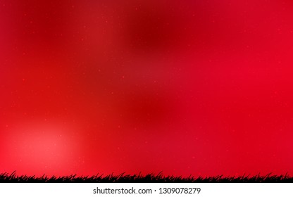 Light Red vector background with astronomical stars. Modern abstract illustration with Big Dipper stars. Pattern for futuristic ad, booklets.