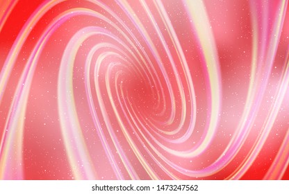 Light Red vector background with astronomical stars. Shining illustration with sky stars on abstract template. Best design for your ad, poster, banner.