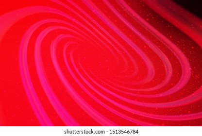 Light Red vector background with astronomical stars. Glitter abstract illustration with colorful cosmic stars. Pattern for futuristic ad, booklets.