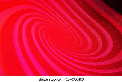 Light Red vector background with astronomical stars. Glitter abstract illustration with colorful cosmic stars. Pattern for futuristic ad, booklets.
