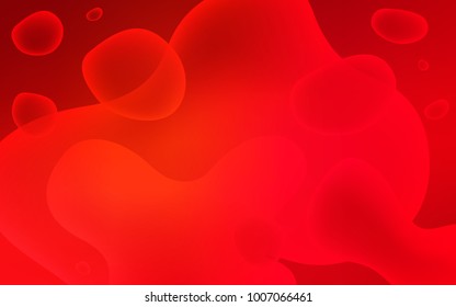 Light Red vector background with bent ribbons. Creative illustration in halftone memphis style with gradient. A new texture for your  ad, booklets, leaflets.