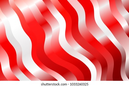 Light Red vector background with bent lines. Shining crooked illustration in marble style. The template for cell phone backgrounds.