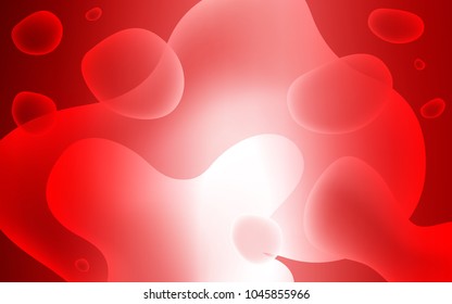 Light Red vector background with bent ribbons. An elegant bright illustration with gradient. Memphis design for your web site.