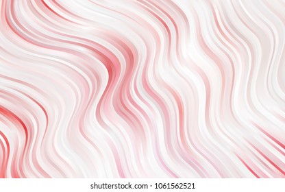 Light Red vector background with bent ribbons. An elegant bright illustration with gradient. Textured wave pattern for backgrounds.
