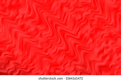 Light Red vector background with bent lines. A completely new color illustration in marble style. Pattern for your business design.