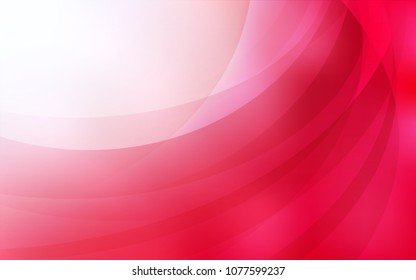 Light Red vector background with bent ribbons. Modern gradient abstract illustration with bandy lines. New composition for your brand book.
