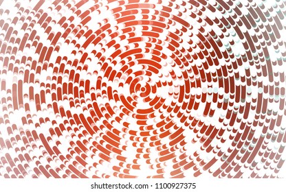 Light Red vector background with bent lines. Blurred geometric sample with gradient bubbles.  The template for cell phone backgrounds.
