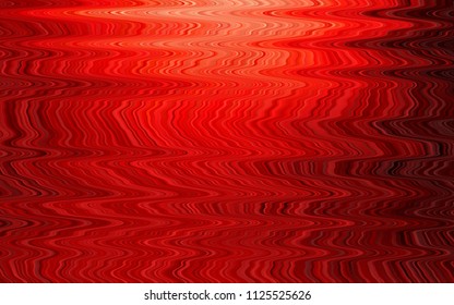 Light Red vector background with bent lines. Shining illustration, which consist of blurred lines, circles. Brand-new design for your ads, poster, banner.