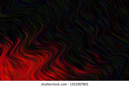 Light Red vector background with bent ribbons. Modern gradient abstract illustration with bandy lines. Marble design for your web site.