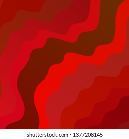 Light Red vector background with bent lines. Illustration in abstract style with gradient curved.  Pattern for booklets, leaflets.