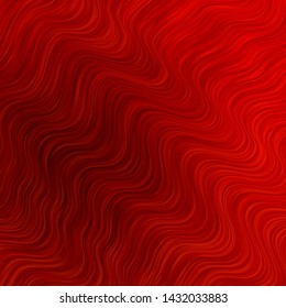 Light Red vector background with bent lines. Colorful illustration in abstract style with bent lines. Smart design for your promotions.