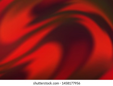 Light Red vector background with bent lines. A vague circumflex abstract illustration with gradient. Marble style for your business design.