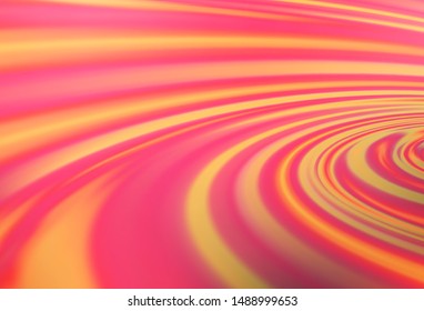 Light Red vector background with bent ribbons. Colorful illustration in abstract marble style with gradient. A completely new marble design for your business.