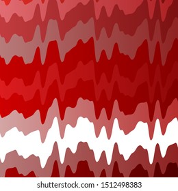 Light Red vector background with bent lines. Illustration in halftone style with gradient curves. Pattern for booklets, leaflets.