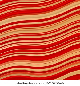 Light Red vector background with bent lines. Colorful illustration, which consists of curves. Pattern for ads, commercials.