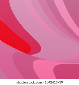 Light Red vector background with bent lines. Colorful abstract illustration with gradient curves. Pattern for websites, landing pages.