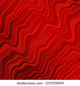 Light Red vector background with bent lines. Gradient illustration in simple style with bows. Pattern for commercials, ads.