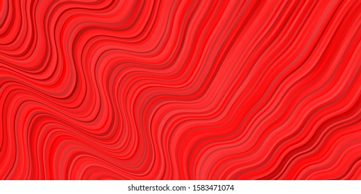 Light Red vector background with bent lines. Bright sample with colorful bent lines, shapes. Pattern for busines booklets, leaflets