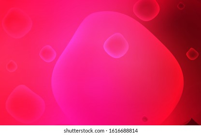 Light Red vector background with bent ribbons. Creative geometric illustration in memphis style with gradient. The template for cell phone backgrounds.