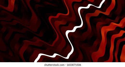 Light Red vector background with bent lines. Colorful illustration in abstract style with bent lines. Best design for your ad, poster, banner.