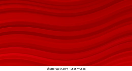 Light Red vector background with bent lines. Colorful illustration in abstract style with bent lines. Pattern for websites, landing pages.