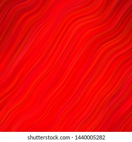 Light Red vector background with bows. Colorful abstract illustration with gradient curves. Template for cellphones.