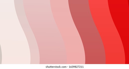 Light Red vector background with bows. Colorful illustration with curved lines. Pattern for websites, landing pages.