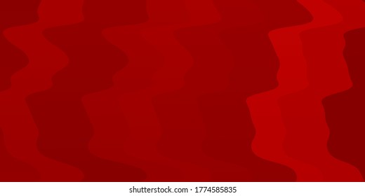 Light Red vector background with bows. Colorful illustration in abstract style with bent lines. Template for cellphones.