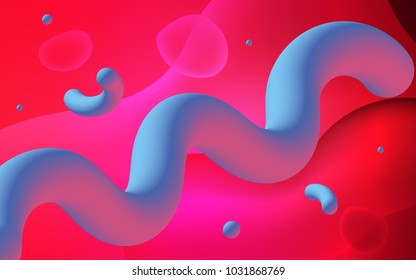 Light Red vector background with bubble shapes. Shining illustration, which consist of blurred lines, circles. The best blurred design for your business.
