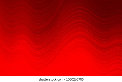 Light Red vector background with bubble shapes. Glitter abstract illustration with wry lines. A new texture for your  ad, booklets, leaflets.