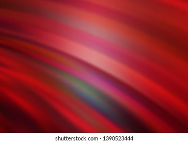Light Red vector background with bubble shapes. Glitter abstract illustration with wry lines. The best blurred design for your business.