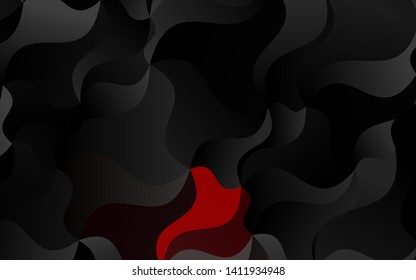 Light Red vector background with bubble shapes. Modern gradient abstract illustration with bandy lines. Marble style for your business design.