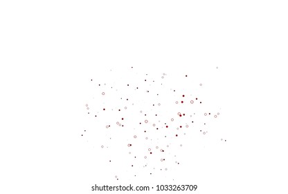Light Red vector  background with bubbles. Blurred bubbles on abstract background with colorful gradient. Completely new template for your brand book.