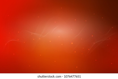 Light Red vector background with bubbles. Blurred bubbles on abstract background with colorful gradient. Pattern can be used as texture of water, rain drops.