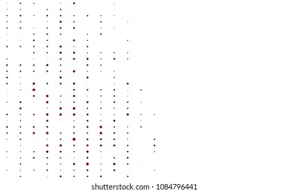 Light Red vector  background with bubbles. Abstract illustration with colored bubbles in nature style. Beautiful design for your business natural advert.