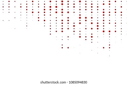 Light Red vector  background with bubbles. Blurred decorative design in abstract style with bubbles. Pattern can be used as texture of water, rain drops.