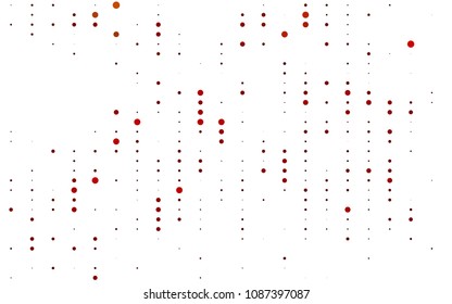 Light Red vector  background with bubbles. Blurred bubbles on abstract background with colorful gradient. Beautiful design for your business natural advert.