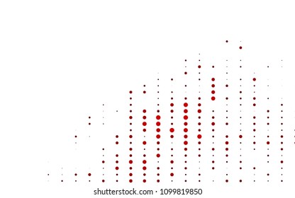 Light Red vector  background with bubbles. Abstract illustration with colored bubbles in nature style. New design for ad, poster, banner of your website.