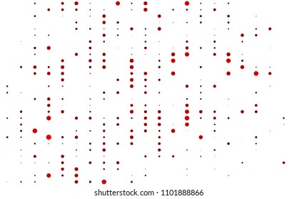 Light Red vector  background with bubbles. Modern abstract illustration with colorful water drops. The pattern can be used for ads, leaflets of liquid.