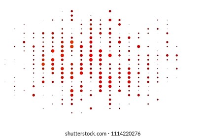 Light Red vector  background with bubbles. Glitter abstract illustration with blurred drops of rain. New design for ad, poster, banner of your website.
