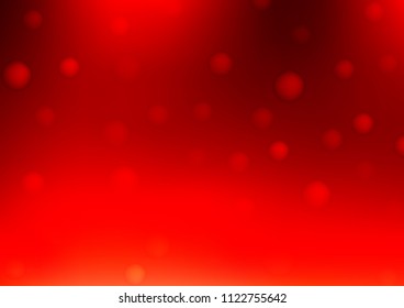 Light Red vector background with bubbles. Illustration with set of shining colorful abstract circles. New design for ad, poster, banner of your website.