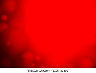 Light Red vector background with bubbles. Abstract illustration with colored bubbles in nature style. Pattern can be used as texture of water, rain drops.