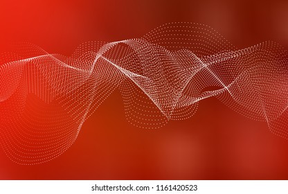 Light Red vector background with bubbles. Beautiful colored illustration with blurred circles in nature style. The pattern can be used for beautiful websites.