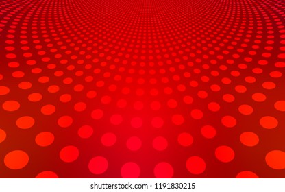 Light Red vector background with bubbles. Blurred bubbles on abstract background with colorful gradient. Pattern can be used for beautiful websites.
