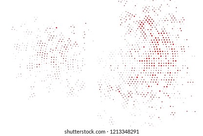Light Red vector background with bubbles. Beautiful colored illustration with blurred circles in nature style. Pattern of water, rain drops.